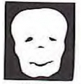 Mylar Confetti Shapes Skull (5")